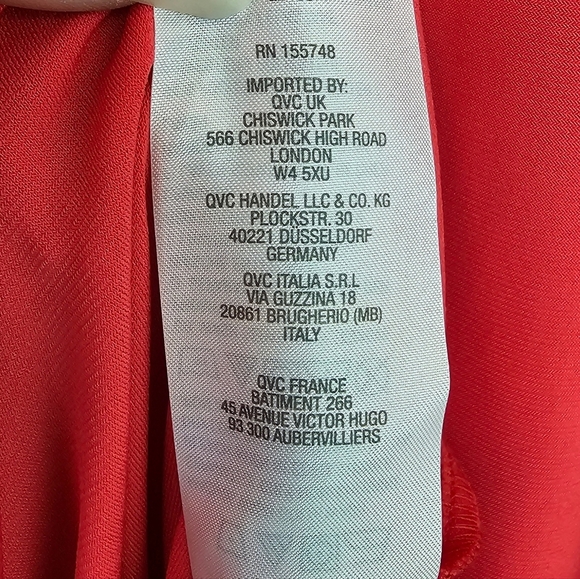 Attitudes by Renee Red Half-Sleeve Poly Spandex Flowy Flirty Maxi Dress, Size XS - Picture 6 of 8